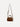 CROCODLIE effect handbag- Brown