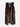 FURRY LONG Vest Fake Fur - Dark Brown