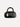 CROCODLIE effect handbag- Black
